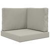 vidaXL Sofakissen f&uuml;r drau&szlig;en Polyester Grau 60 x 60 x 8 cm