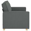 vidaXL 2-Sitzer Sofa Dunkelgrau 120 cm Stoff