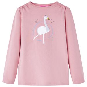 Kinder-Langarmshirt Hellrosa 116