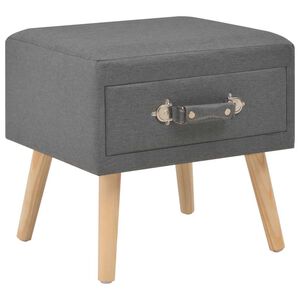 vidaXL Nachttisch Dunkelgrau 40x35x40 Stoff