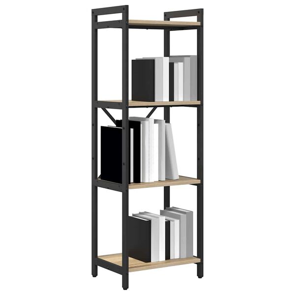 vidaXL B&uuml;cherregal Sonoma-Eiche 40 x 30 x 119 cm Holzwerkstoff