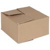vidaXL Faltbox mit Speicher 50 Stk. Natur 15 x 15 x 8 cm Karton