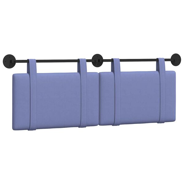 vidaXL H&auml;ngevorderseite Wandmontiert Jeans blau 130 x 55 x 5 cm Stoff