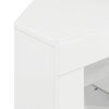 vidaXL Eck-LED-TV-Schrank Wandmontiert Hochglanz Wei&szlig; 100 x 40 x 50 cm