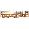 vidaXL Outdoor-Sofagarnitur 9 pcs Natur Massivholz Akazie