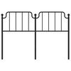 vidaXL Kopfteil Metall Schwarz 150 cm
