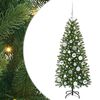 vidaXL K&uuml;nstlicher Weihnachtsbaum mit 150 LEDs Gr&uuml;n 120 cm PE und PVC