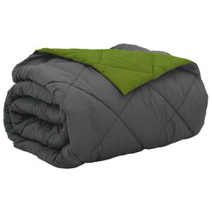 vidaXL Sommerdecke 200 x 200 cm Sommer 200 gsm Gr&uuml;n und Anthrazit