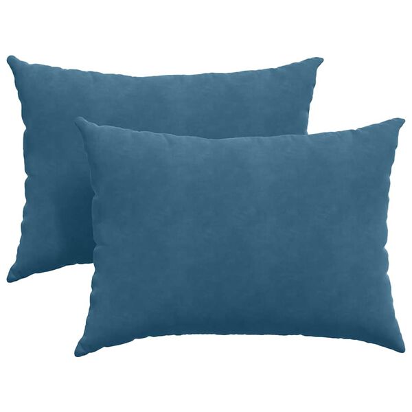vidaXL Sofakissen 2 St&uuml;ck Blau 70 x 50 cm Cordstoff