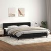 vidaXL Boxspringbett mit Matratze Schwarz 200x210 cm Samt