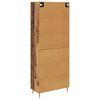 vidaXL Highboard Wandmontiert Altholz 69,5 x 34 x 180 cm Holzwerkstoff