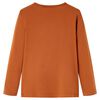 Kinder-Langarmshirt Cognac 128