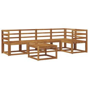 vidaXL Outdoor-Sofagarnitur 6 pcs Natur Massivholz Akazie