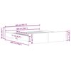vidaXL Bettgestell ohne Matratze Altholz-Optik 180x200cm Holzwerkstoff
