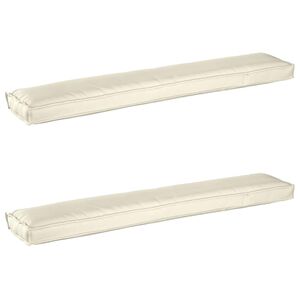 vidaXL Palettenkissenset 2 stk. Oxford-Stoff Creme 200 x 40 x 8 cm
