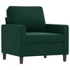 vidaXL Sessel Dunkelgr&uuml;n 60 cm Samt