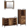 vidaXL Badezimmerschrank-Set 3 stk. Altholz 40 x 36 x 109,5 cm