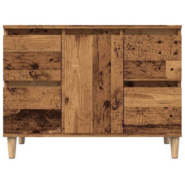 vidaXL Waschbeckenunterschrank Altholz-Optik 80x33x60 cm Holzwerkstoff