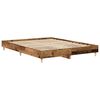 vidaXL Bettgestell ohne Matratze Altholz-Optik 150x200cm Holzwerkstoff