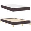 vidaXL Boxspringbett mit Matratze Dunkelbraun 120 x 200 cm Stoff