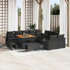 vidaXL Gartensofa-set 13 pcs Schwarz Poly-Rattan