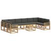 vidaXL Outdoor-Sofagarnitur 11 stk. Wei&szlig; und Anthrazit