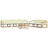 vidaXL Outdoor-Sofagarnitur 8 pcs Wei&szlig; und Creme