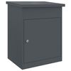 vidaXL Paketdrop-Box mit Speicher Anthrazit 47,5 x 38 x 59 cm Stahl