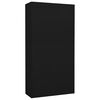 vidaXL Büroschrank Schwarz 90x40x180 cm Stahl