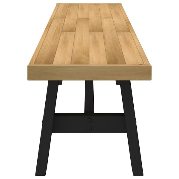 vidaXL Esszimmerbank NOAIN A-Form-Beine 180x40x45 cm Massivholz Kiefer