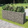 vidaXL Gabionen-Hochbeet Verzinkter Stahl 270×50×100 cm