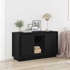 vidaXL Sideboard Schwarz Eichen-Optik 102 x 35 x 60 cm Holzwerkstoff