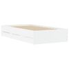 vidaXL Bettgestell mit Schubladen Weiß 90x190 cm Holzwerkstoff