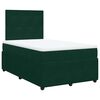 vidaXL Boxspringbett mit Matratze Dunkelgr&uuml;n 120x190 cm Samt