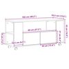 vidaXL TV-Schrank Sonoma-Eiche 102x34,5x43 cm Holzwerkstoff