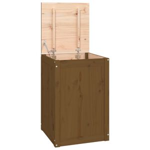vidaXL W&auml;schetruhe Honigbraun 44x44x66 cm Massivholz Kiefer