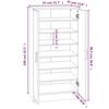 vidaXL Schuhschrank Betongrau 55x35x108 cm Holzwerkstoff