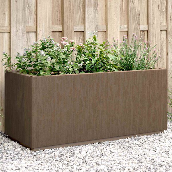 vidaXL Garten-Blumenkasten Braun 80 x 36 x 35 cm PP