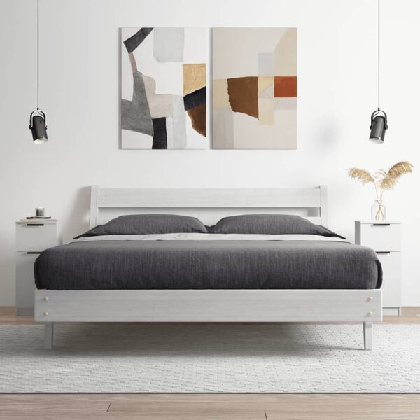 vidaXL Sideboards 2 Stk. Weiß 30x30x70 cm Holzwerkstoff