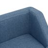 vidaXL Hundesofa Blau 60x37x39 cm Leinen