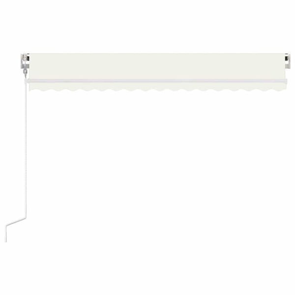 vidaXL Markise Automatisch Einziehbar 450x300 cm Creme