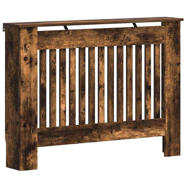 vidaXL Heizk&ouml;rperabdeckung Ger&auml;ucherte Eiche 112 x 19 x 81,5 cm