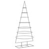 vidaXL Metall-Weihnachtsbaum zum Dekorieren Schwarz 210 cm