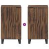 vidaXL Sideboard Braun 40 x 33 x 75 cm massives Mangoholz
