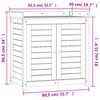 vidaXL Pflanztisch mit Ablagen 82,5x50x86,5 cm Massivholz Douglasie