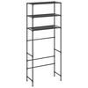 vidaXL Waschmaschinenregal 3 Ablagen Schwarz 69x28x169 cm