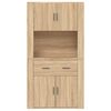 vidaXL Highboard Sonoma-Eiche Holzwerkstoff