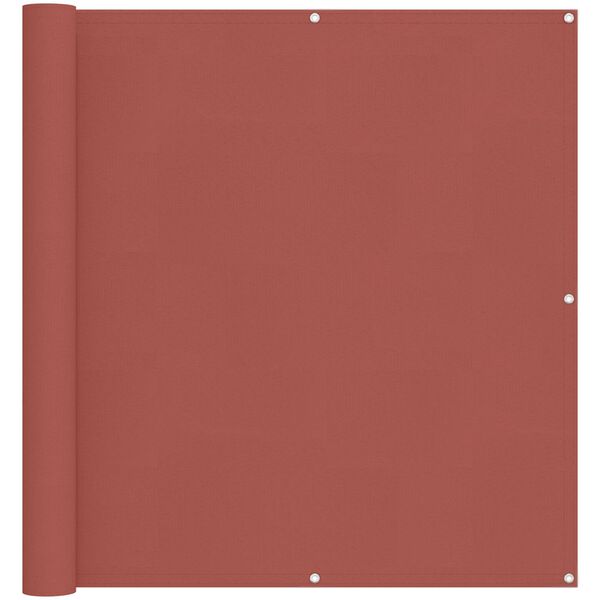 vidaXL Balkonsichtschutz Terrakotta 110 x 1000 cm Oxford-Stoff