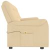 vidaXL 4-Sitzer Massagesessel mit Getränkehalter Creme