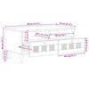 vidaXL Couchtisch Natur 80 x 54 x 40 cm Massivholz Mango